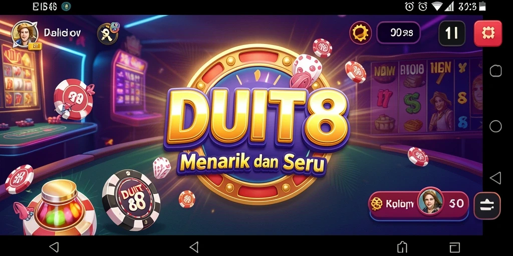 Tampilan gameplay menarik dan menegangkan dari DUIT8 di dunia kasino.