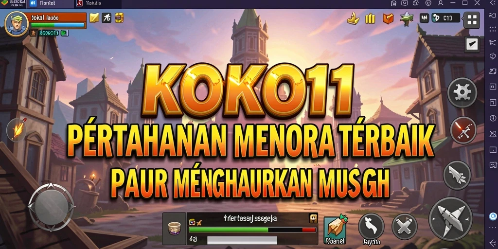 Tampilan gameplay KOKO11 yang strategis dan menantang dalam Tower Defense.