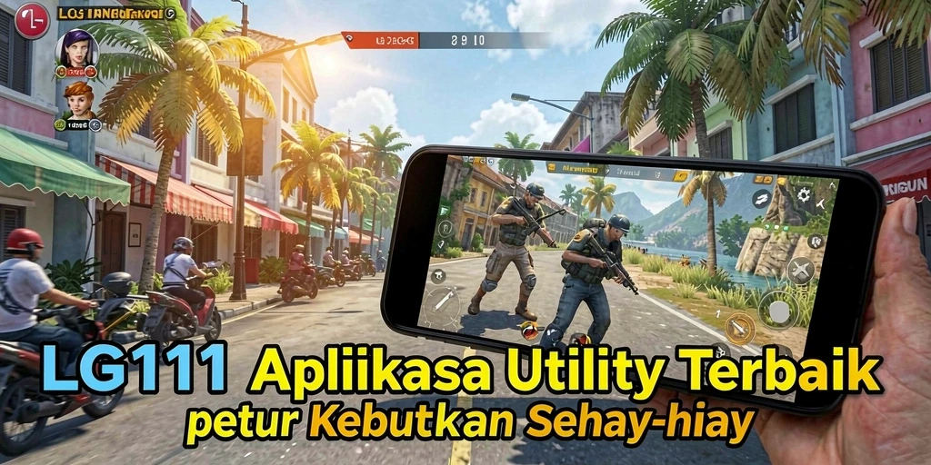 Tampilan antarmuka LG111 yang sederhana dan intuitif.