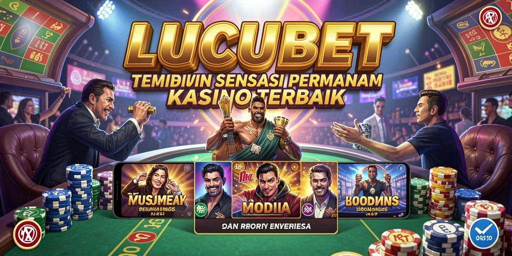 Tampilan gameplay LUCUBET dengan nuansa kasino yang mengesankan.