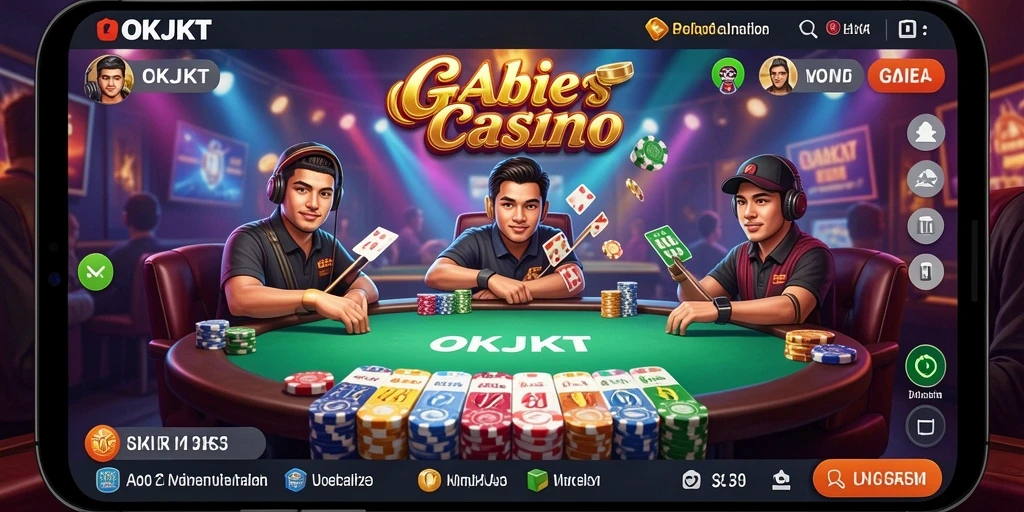 Tampilan gameplay Live Casino yang menarik di OKJKT.