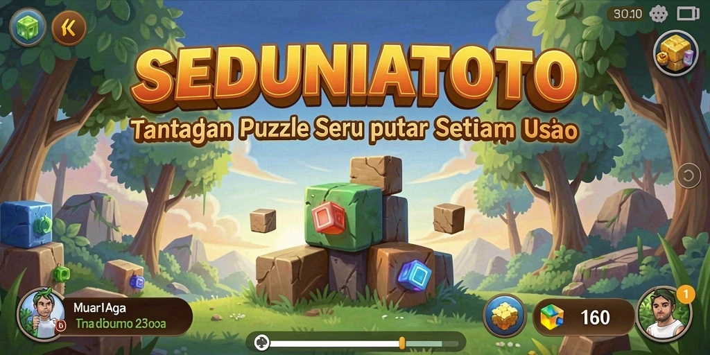 Tampilan gameplay SEDUNIATOTO yang menantang sambil bermain puzzle.