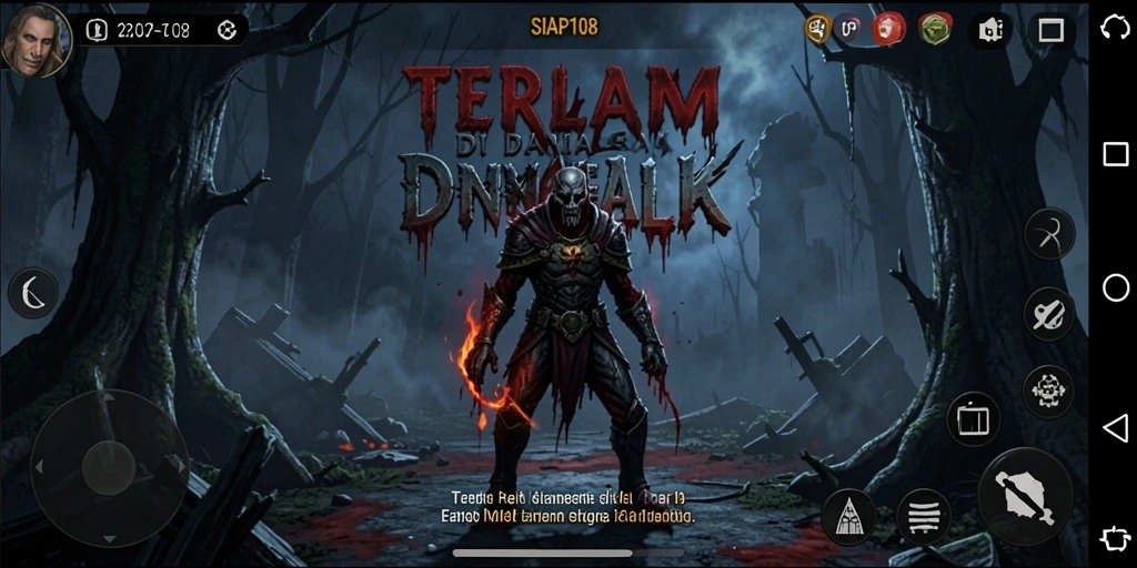 Tangkapan layar SIAP108 menampilkan suasana gelap dan mencekam dari gameplay horor.